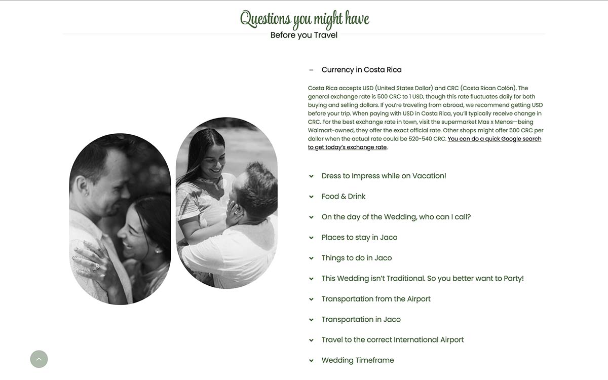 Highlight special information for your guests – Wedding Websites Highlight special information for your guests - Wedding Websites